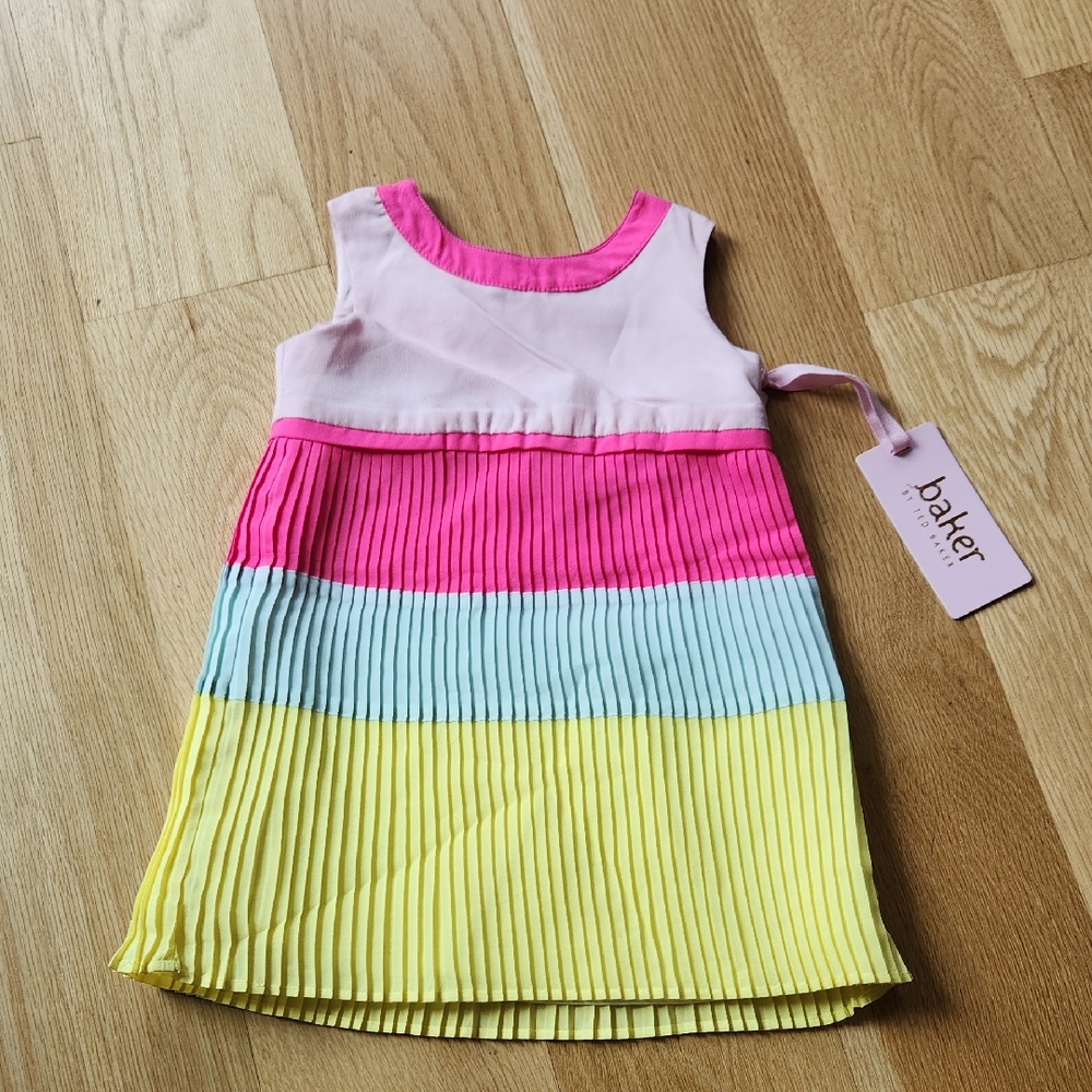 Baker by Ted Baker Colorful Pleated Dress